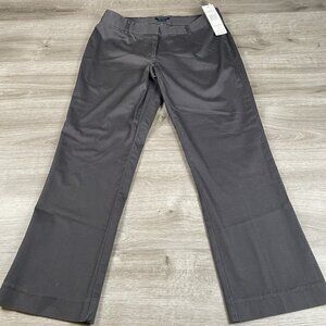 Tommy Hilfiger Women's Dress Pants Size 6 Color Black Flat Front Straight